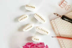 French pocket stones French positive words