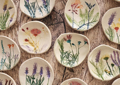 Handmade decorative ceramic bowls