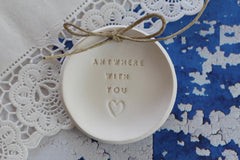 ceramic wedding ring dish
