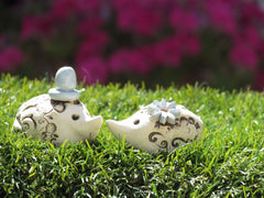 Hedgehogs wedding cake topper - Ceramics By Orly
 - 4
