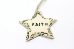Faith ornament