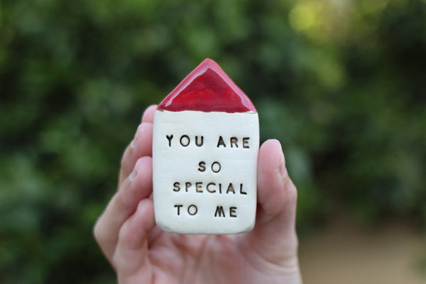 You are so special to me Inspirational quote Motivational quotes Personal gift Miniature house