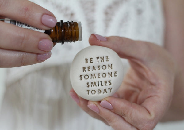 Essential oil diffuser Stone gifts, Motivational gift, Ceramic pebbles