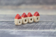 Miniature LOVE houses - Ceramics By Orly
 - 3