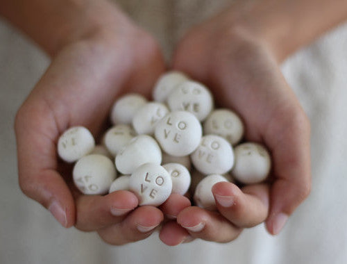 Wedding favors Love stones Love pebbles