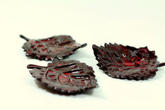 Brown and Red ceramic leaves - Ceramics By Orly
 - 4