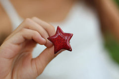 Star ring Ceramic jewelry Ceramic ring Red ring Boho chic - Ceramics By Orly
 - 3