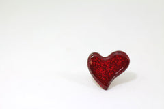 Heart ring Ceramic jewelry Ceramic ring Red ring Valentine's day gift Red heart ring - Ceramics By Orly
 - 2