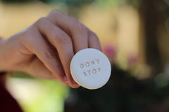 Boho chic Personalized jewelry Don't stop ring Quote jewelry Inspiring jewelry Engraved ring Words ring Message ring Ceramic text ring - Ceramics By Orly
 - 3