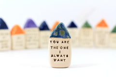 Anniversary gift Personalized gift Engagement gift One year anniversary Anniversary gifts for him anniversary gifts for her Miniature house - Ceramics By Orly
 - 2