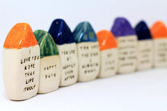 Anniversary gift Personalized gift Engagement gift One year anniversary Anniversary gifts for him anniversary gifts for her Miniature house - Ceramics By Orly
 - 5