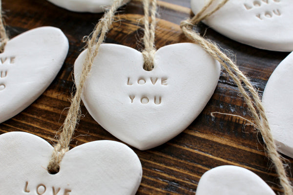 Love you Heart ornament  Gift tag