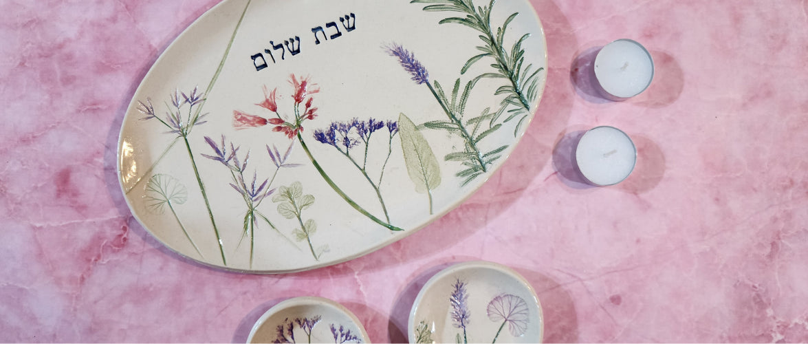 Ceramic candle holder from Israel