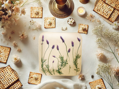 Ceramic Passover Matzah Plate