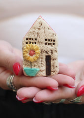 Ceramic house for home décor