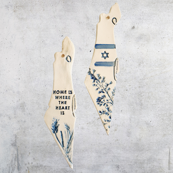 Israel map wall art