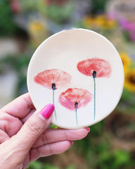 ceramic bowl with flowers from Israel