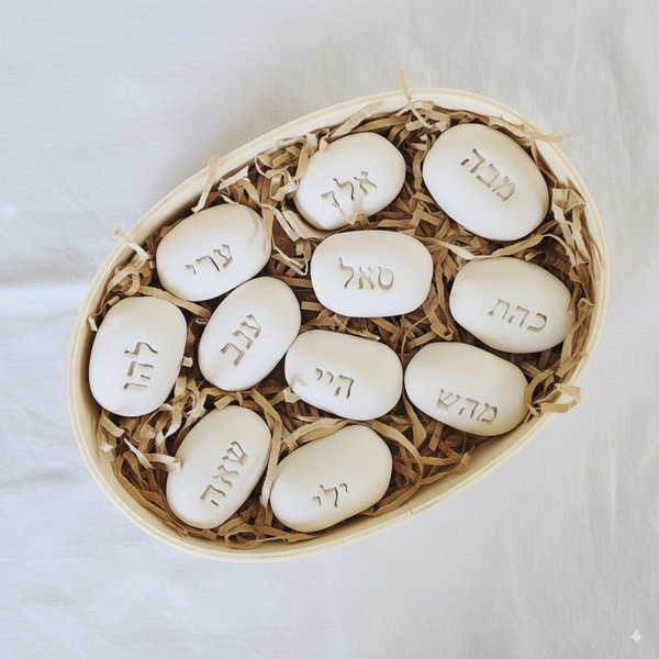 Kabbalah Ceramic Stones Handmade Spiritual Gift of Meaning