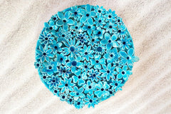 turquoise decorative plates