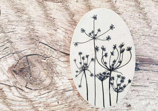 Decorative plate Botanical decor Housewarming gift