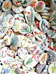 Botanical cabochons