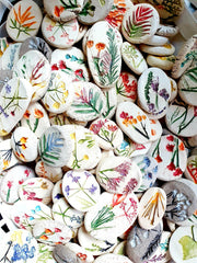 Botanical cabochons