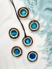 Ceramic turquoise necklace