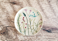 botanical ceramic plates