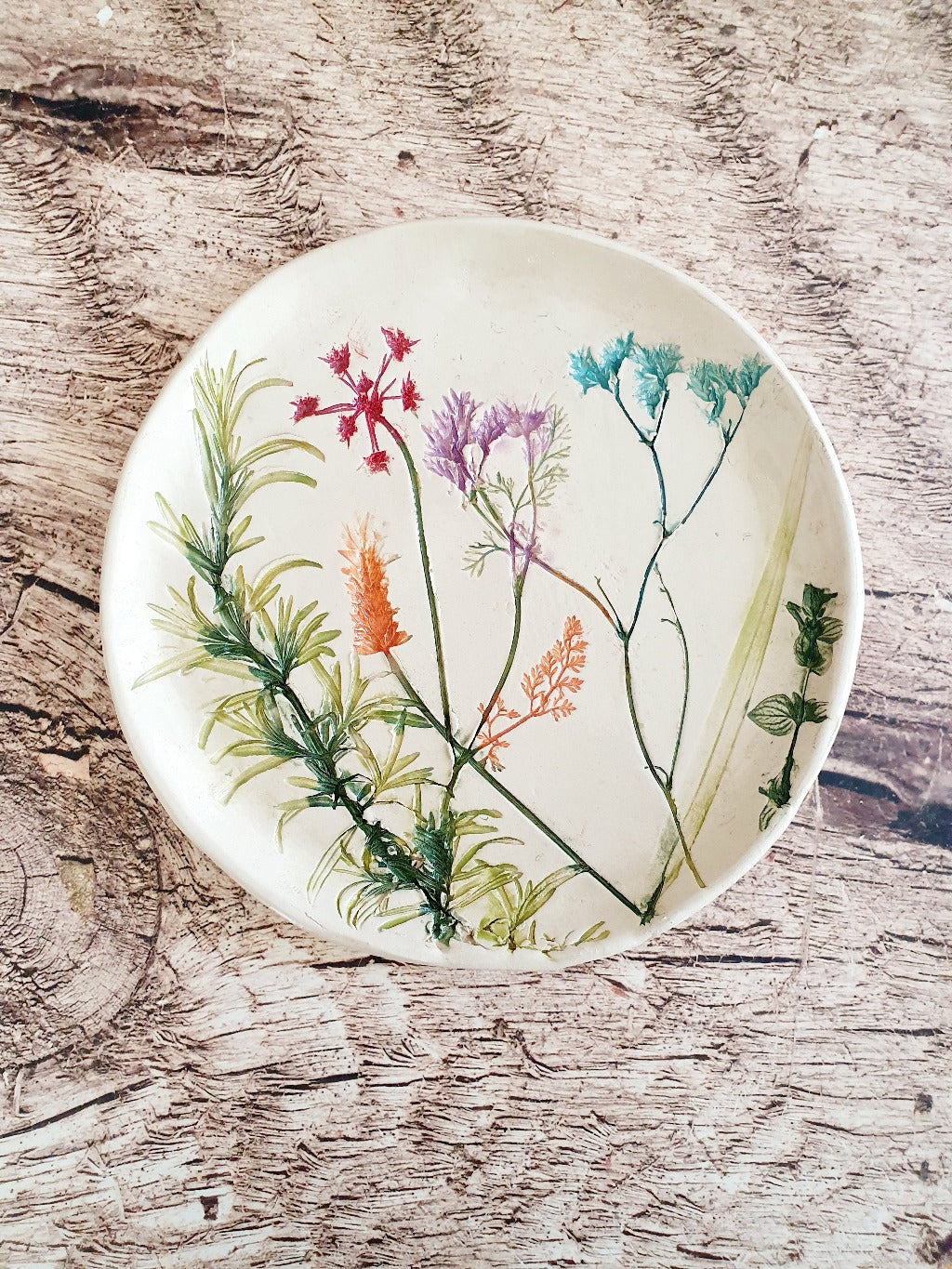 Botanical plate Holiday gift – Ceramics By Orly