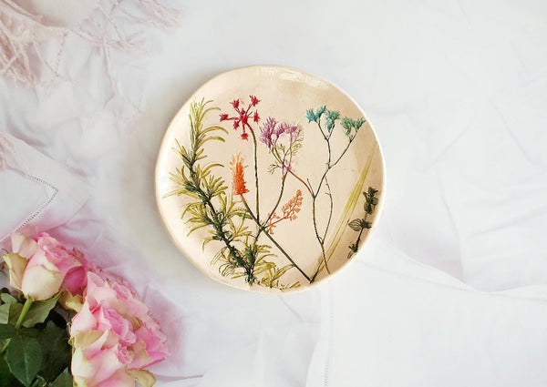 Botanical plate Holiday gift