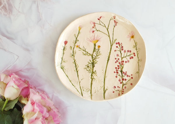 Handmade Botanical plate