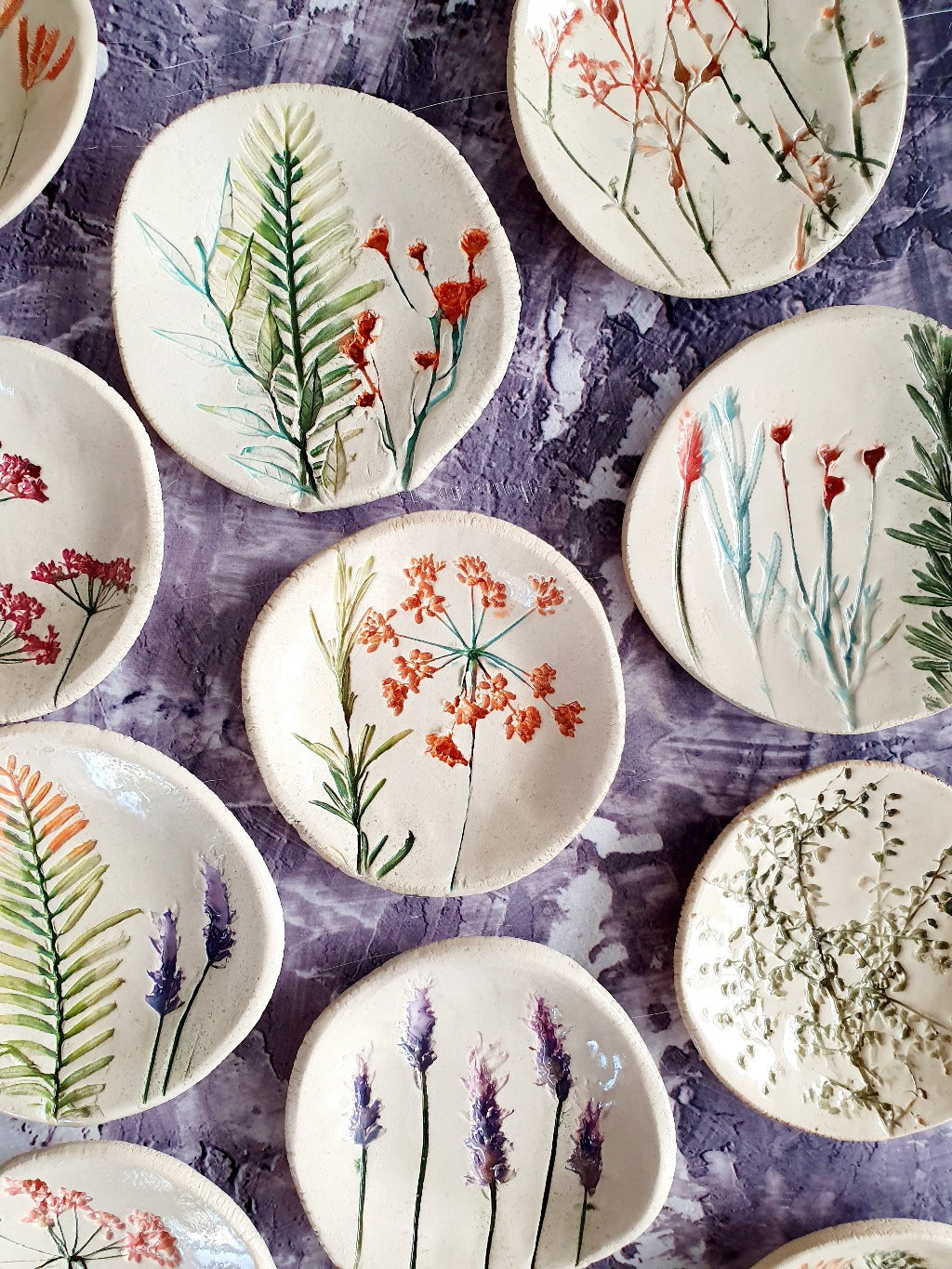 Ceramic handmade botanical bowls – Ceramics By Orly
