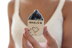 Shalom miniature house Israel gifts - Ceramics By Orly
 - 2