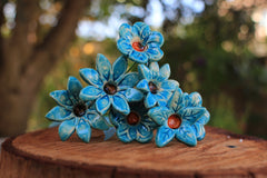 Colorful flowers Ceramic flowers