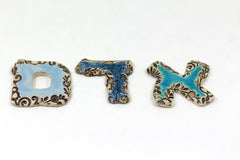 Ceramic Hebrew letters - Ceramics By Orly
 - 12