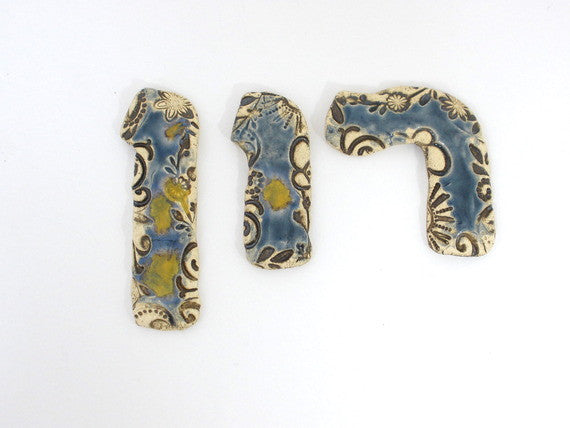 Designed Hebrew letters in a color of your choice