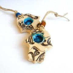 Hamsa with turquoise eye from Israel