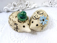 Hedgehogs wedding cake topper - Ceramics By Orly
 - 2