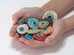 Colorful ceramic cabochons - Ceramics By Orly
 - 3
