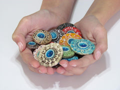 Colorful ceramic cabochons - Ceramics By Orly
 - 2