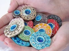 Colorful ceramic cabochons - Ceramics By Orly
 - 4