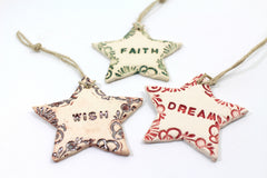 Star ornaments for Christmas