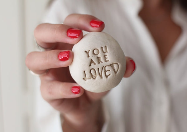 Handcrafted Ceramic Inspiration Pebbles