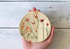 handmade botanical dish