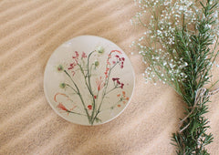 botanical ceramic plates