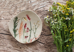 floral ceramic bowl