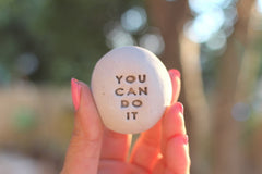 Motivational gift Ceramic pebbles