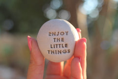 Motivational gift Ceramic pebbles