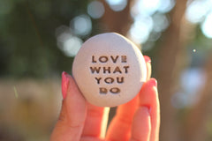 Motivational gift Ceramic pebbles