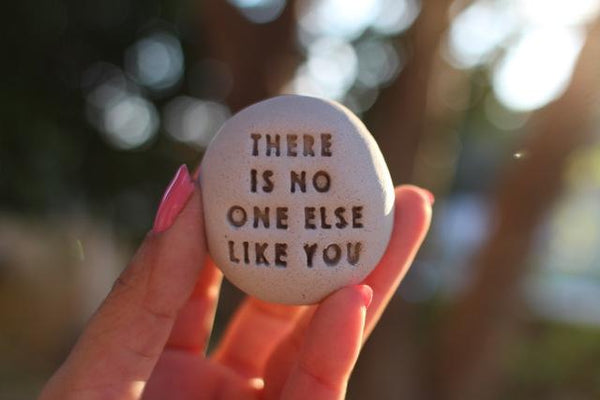 Motivational gift Ceramic pebbles